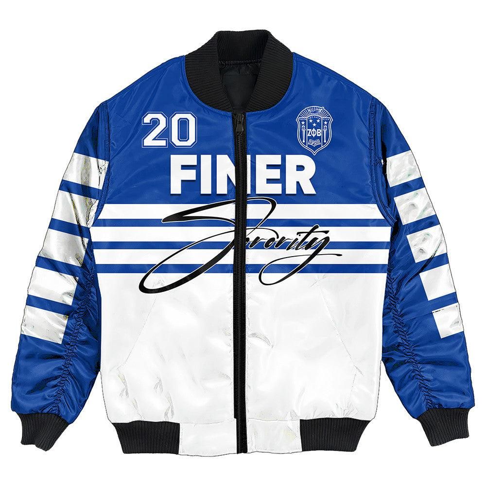 Zeta Phi Beta Sporty Premium Bomber Jacket
