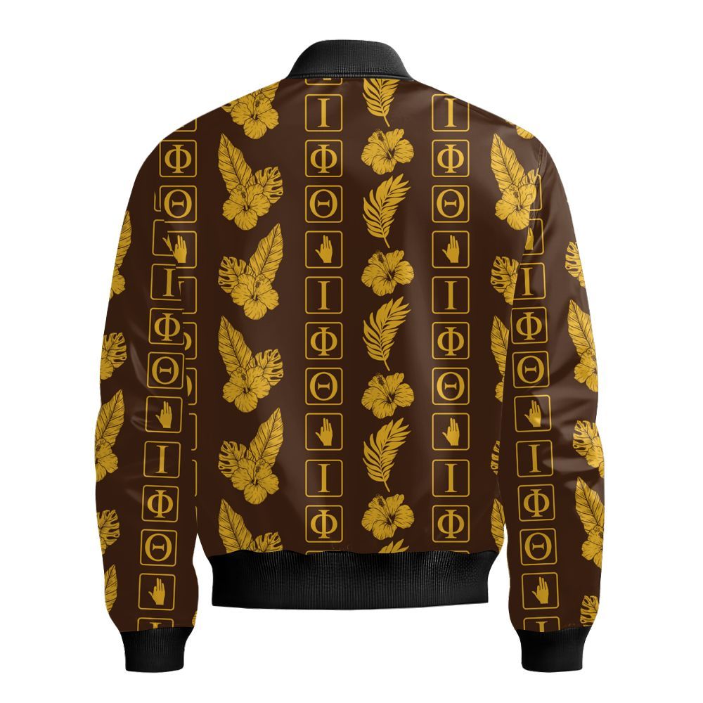 Ireishprint Iota Phi Theta Hawaii Short, Tropical Hawaii Short Iota Phi Theta Fraternity Bomber Jacket