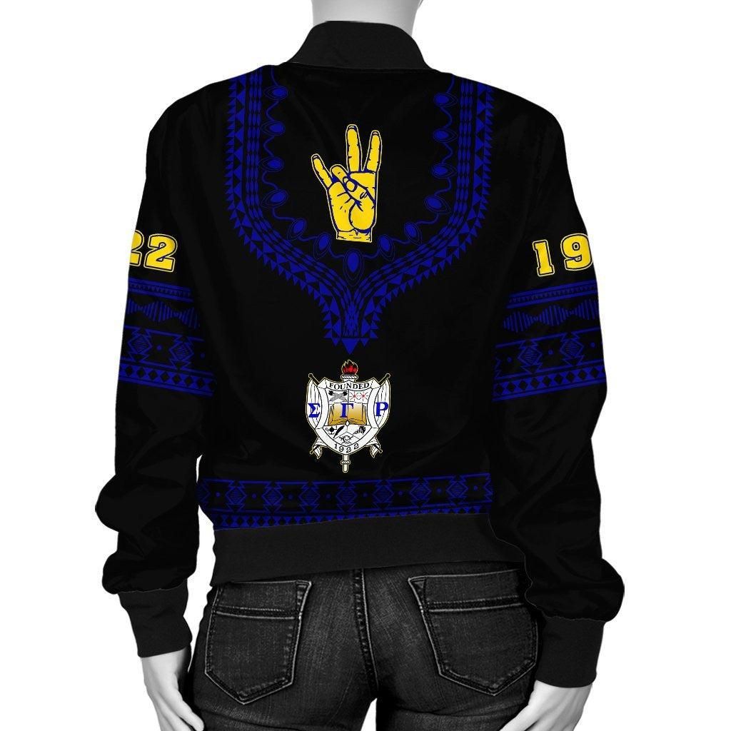 Sigma Gamma Rho Dashiki Bomber Jacket Alva Style