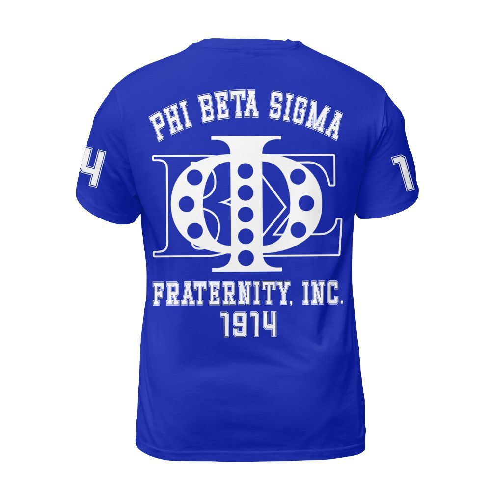 Ireishprint ΦΒΣ Shirt, Royal Blue Shirt ΦΒΣ Fraternity Shirt