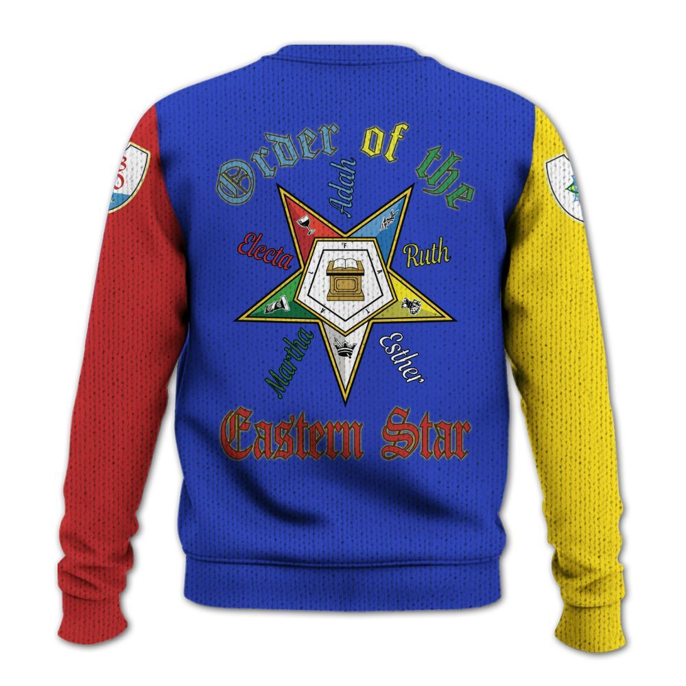 Ireishprint OES Custom Legacy Shirt, Adah Pentagon Sisters Order Of The Eastern Star OES Shirt Sorority Knitted Sweater