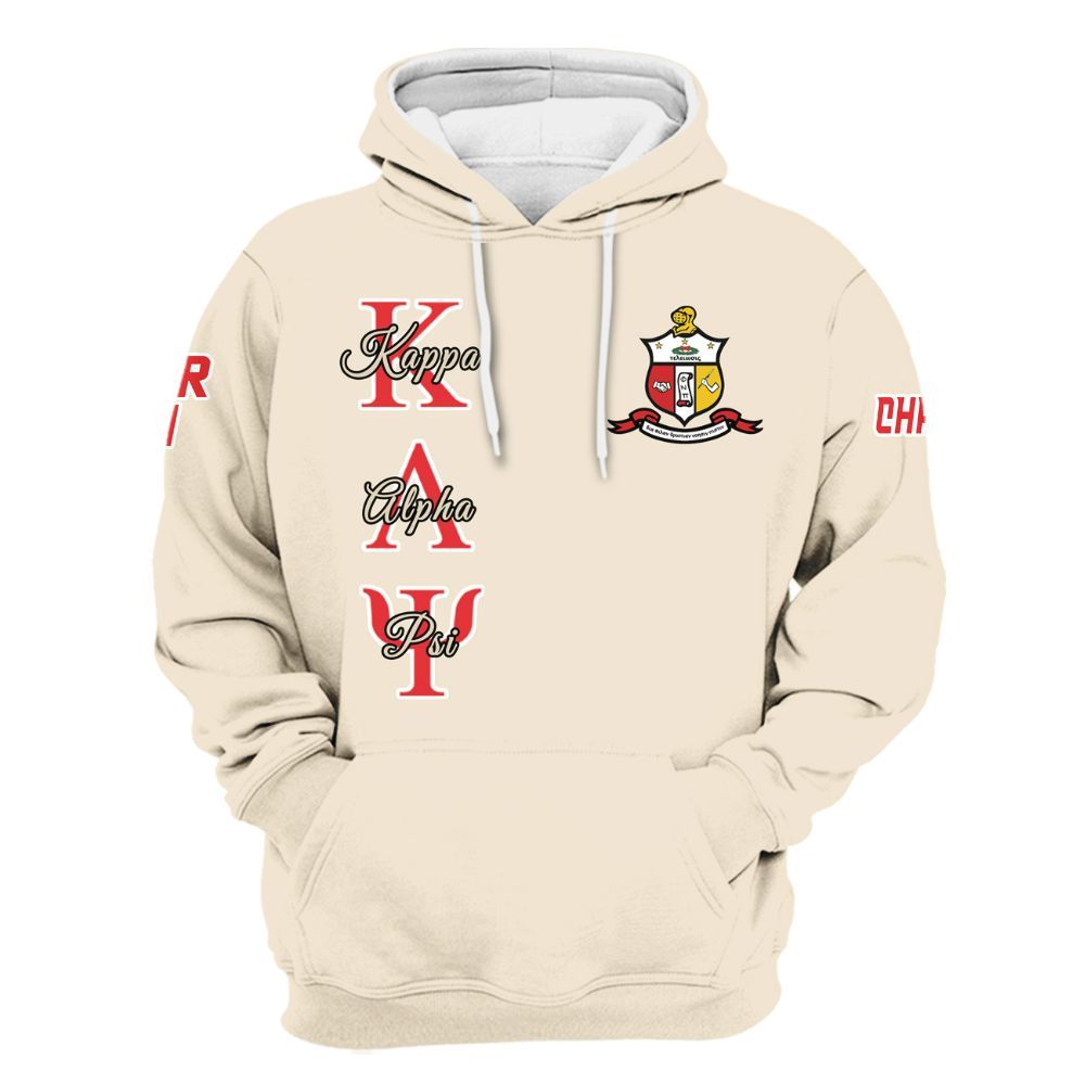 Ireishprint ΚΑΨ Custom Chapter Shirt, Personalized Cane Cream Shirt ΚΑΨ Fraternity Hoodie