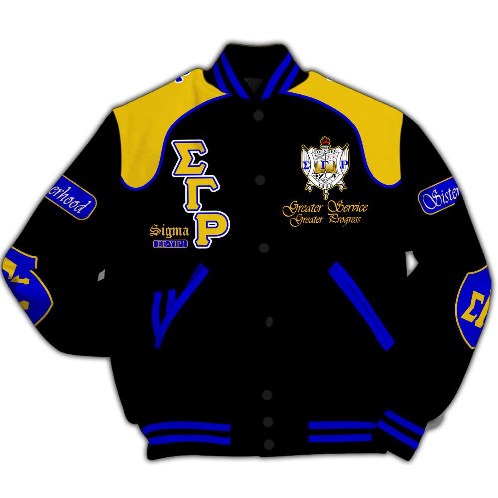 Ireishprint Sigma Gamma Rho Varsity Jacket, Indianapolis Sigma Gamma Rho Varsity Jacket Sigma Gamma Rho Sorority Jacket