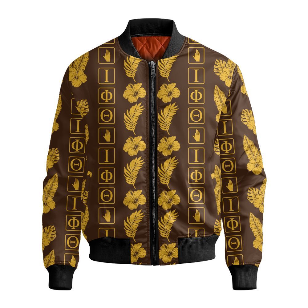 Ireishprint Iota Phi Theta Hawaii Short, Tropical Hawaii Short Iota Phi Theta Fraternity Bomber Jacket