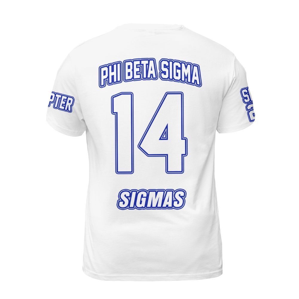 Ireishprint ΦΒΣ Custom Chapter Shirt, Personalized White Shirt 1914 Fraternity Shirt
