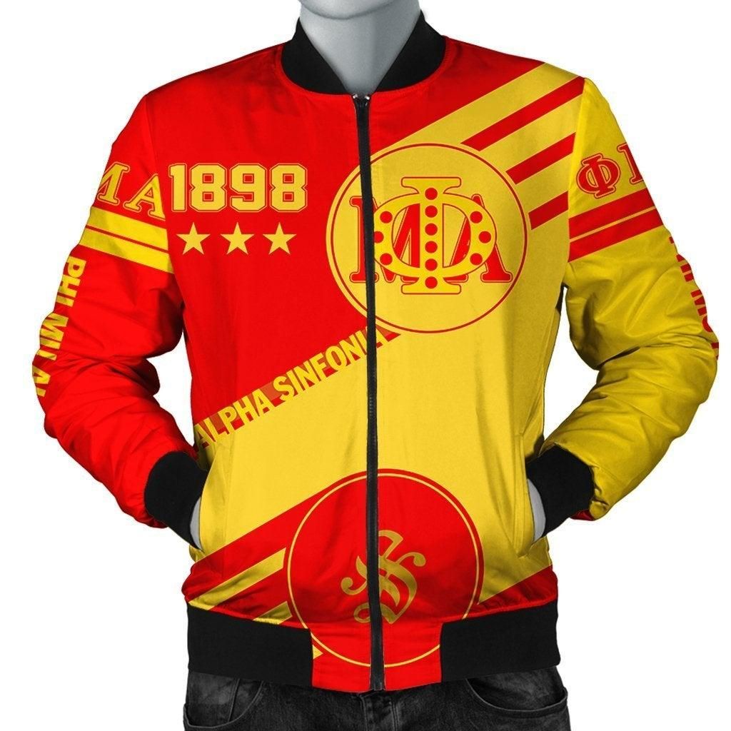 African Jacket - Phi Mu Alpha Sinfonia Swift Balls Bomber Jacket