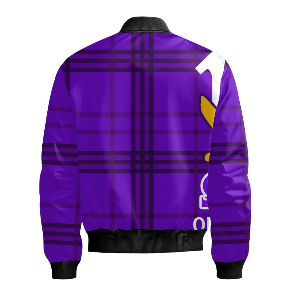 Ireishprint ΩΨΦ Ceramic Ornament, Handsign Inspired Purple 1911 Fraternity Ceramic Christmas Ornament Bomber Jacket