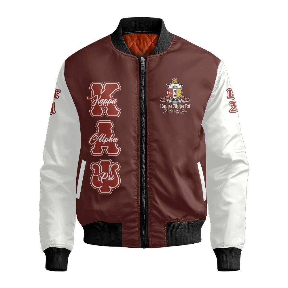Ireishprint ΚΑΨ Custom Chapter Varsity Jacket, Krimson Diamond Canes 1911 Fraternity Bomber Jacket