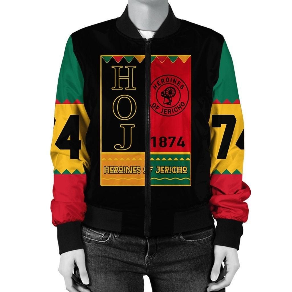 African Jacket - Heroines Of Jericho Black History Month Bomber Jacket