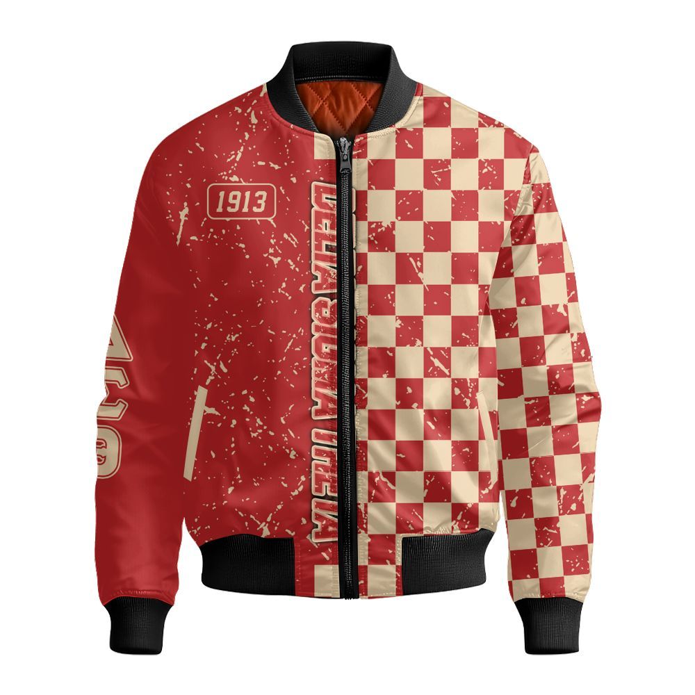 Ireishprint Delta Sigma Theta Shirt, Caro Style 1913 Delta Sigma Theta Sorority Bomber Jacket