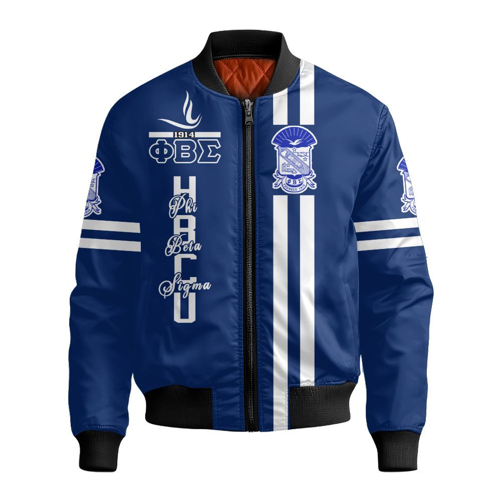 Ireishprint ΦΒΣ Shirt, HBCU Shirt ΦΒΣ Fraternity Bomber Jacket