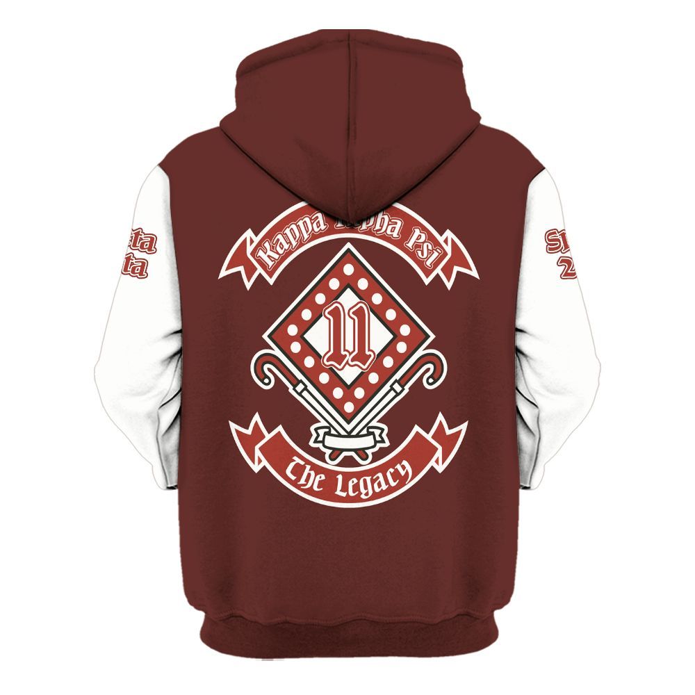 Ireishprint ΚΑΨ Custom Chapter Shirt, Krimson Diamond Canes 1911 Fraternity Hoodie