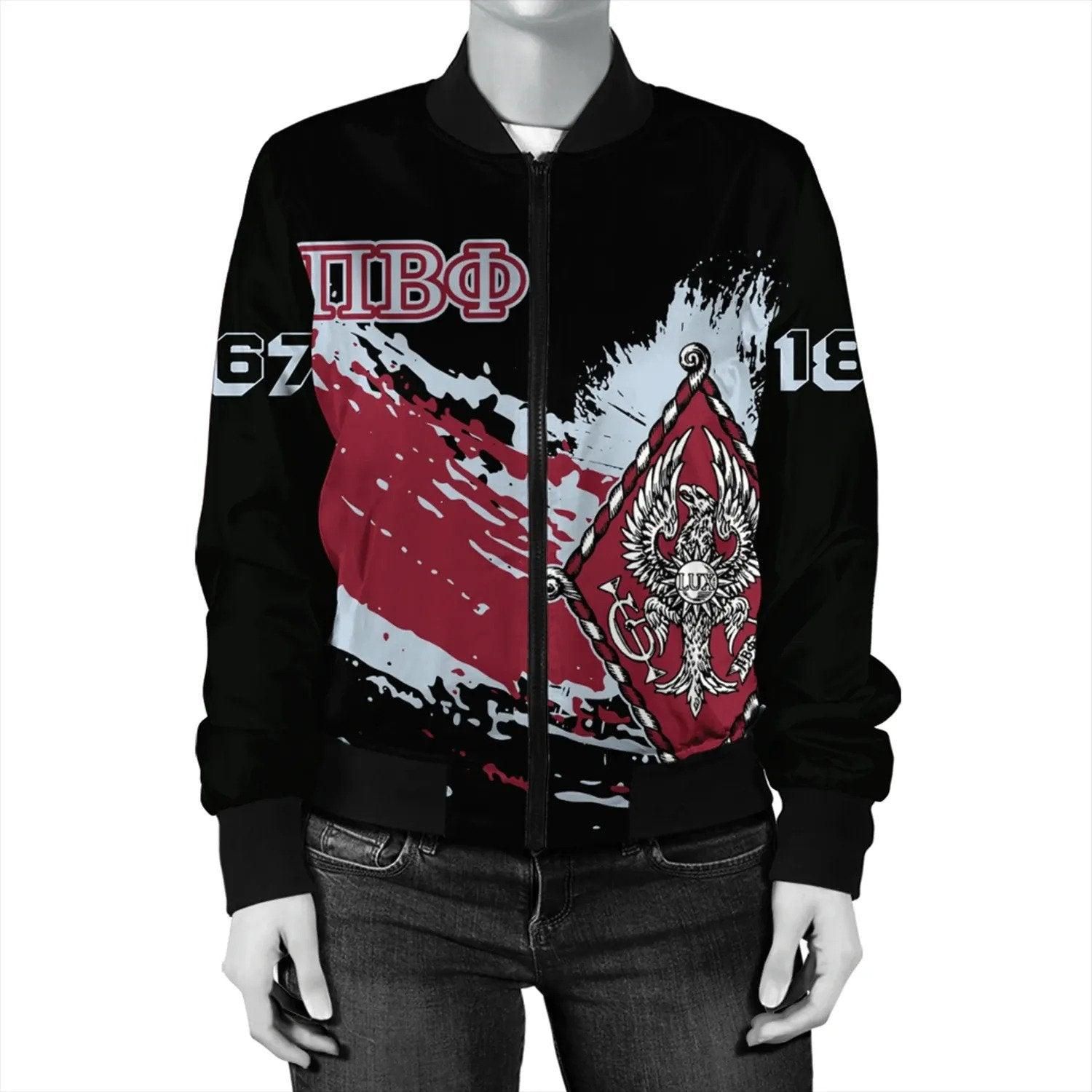 Pi Beta Phi Tip Style Bomber Jacket RLT8