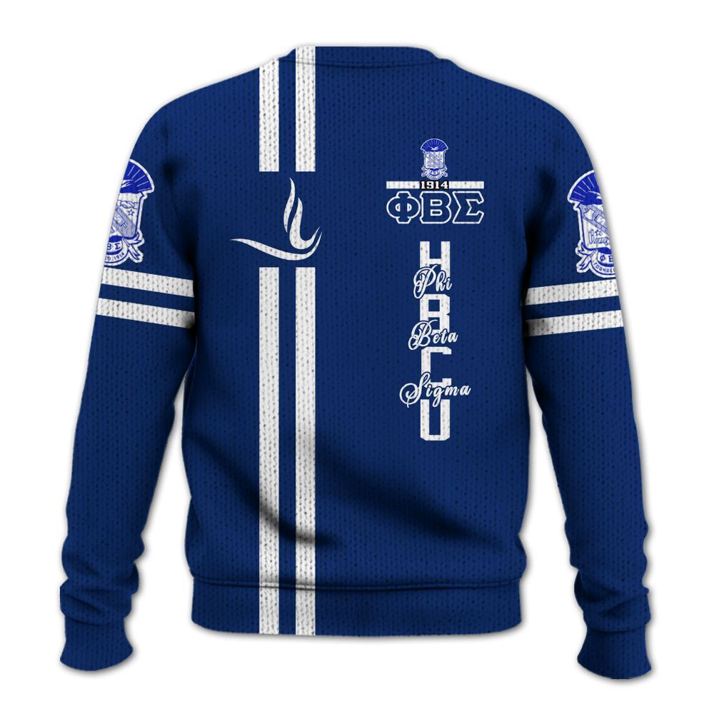 Ireishprint ΦΒΣ Shirt, HBCU Shirt ΦΒΣ Fraternity Knitted Sweater