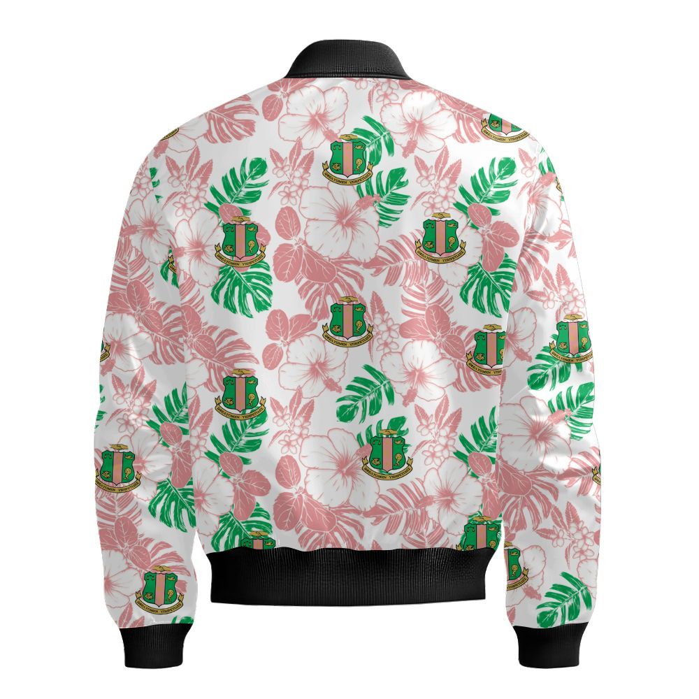 Ireishprint A.K.A Hawaii Short, Tropical Flowers Hawaii Short 1908 Sorority Bomber Jacket