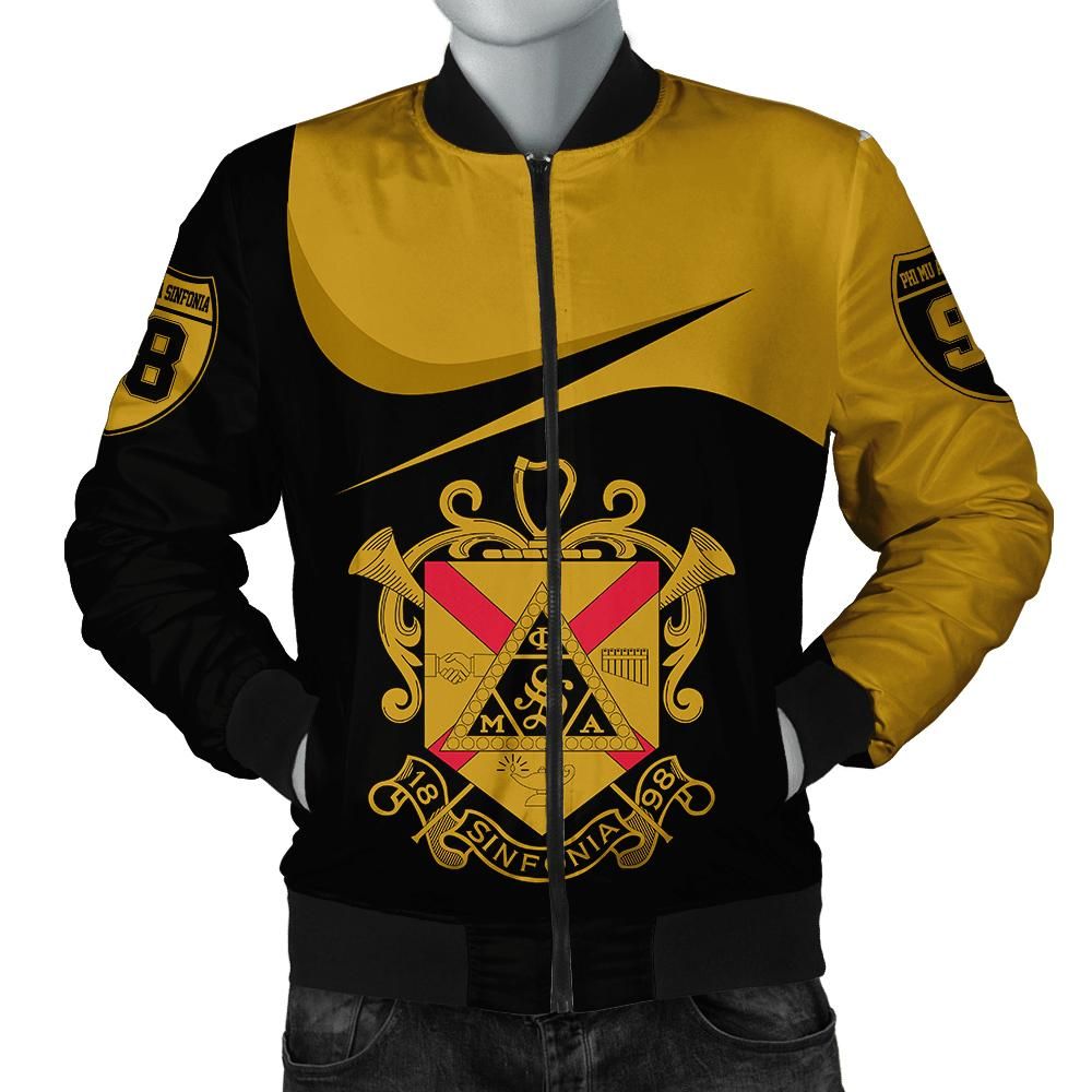 Wonder Print Shop Jacket - Phi Mu Alpha Sinfonia Curve Style Bomber Jacket LT10