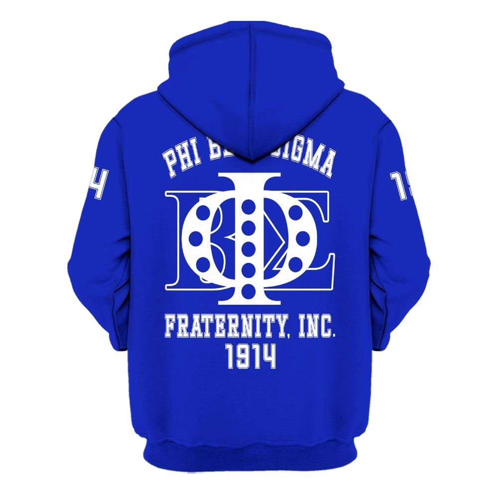Ireishprint ΦΒΣ Shirt, Royal Blue Shirt ΦΒΣ Fraternity Hoodie