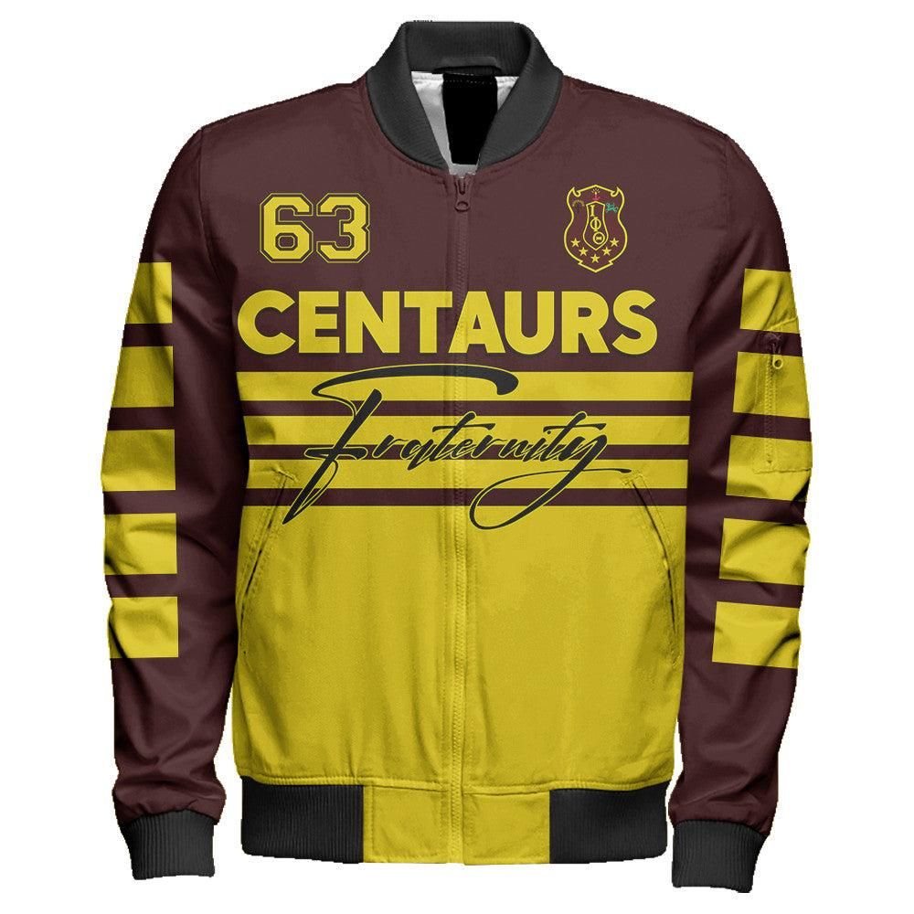 Iota Phi Theta Sporty Premium Sleeve Zip Bomber Jacket J5