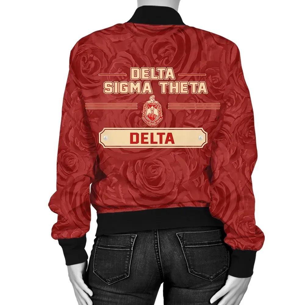 Africa Zone Jacket - Delta Sigma Theta Rose Pearls Bomber Jacket J09