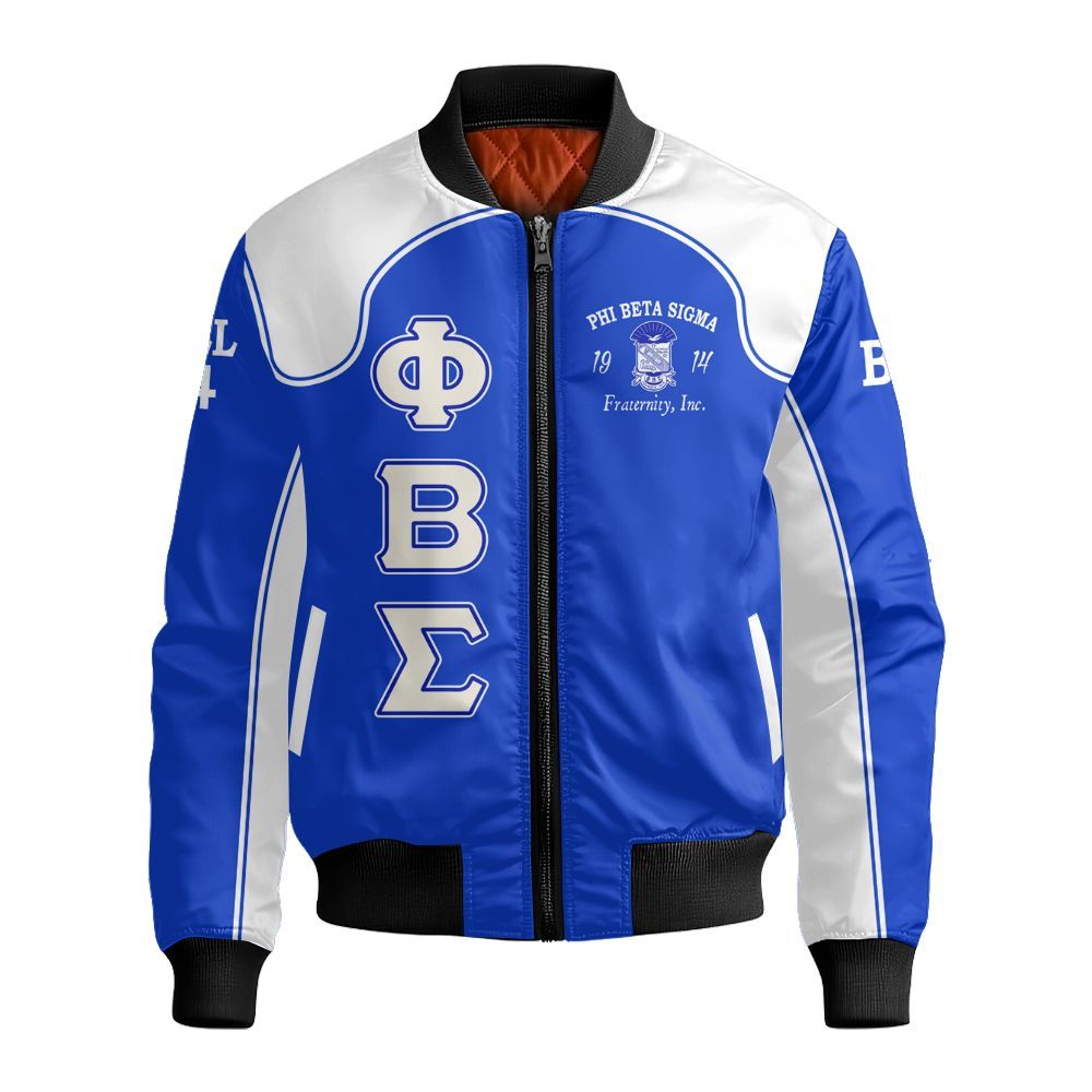 Ireishprint ΦΒΣ Custom Chapter Varsity Jacket, ΦΒΣ Lettered Racing Style 1914 Fraternity Bomber Jacket