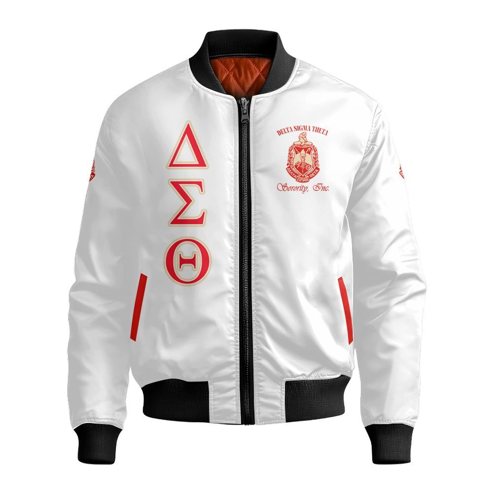 Ireishprint Delta Sigma Theta Crop Shirt, Founded 1913 Crimson Delta Sigma Theta Sorority Bomber Jacket