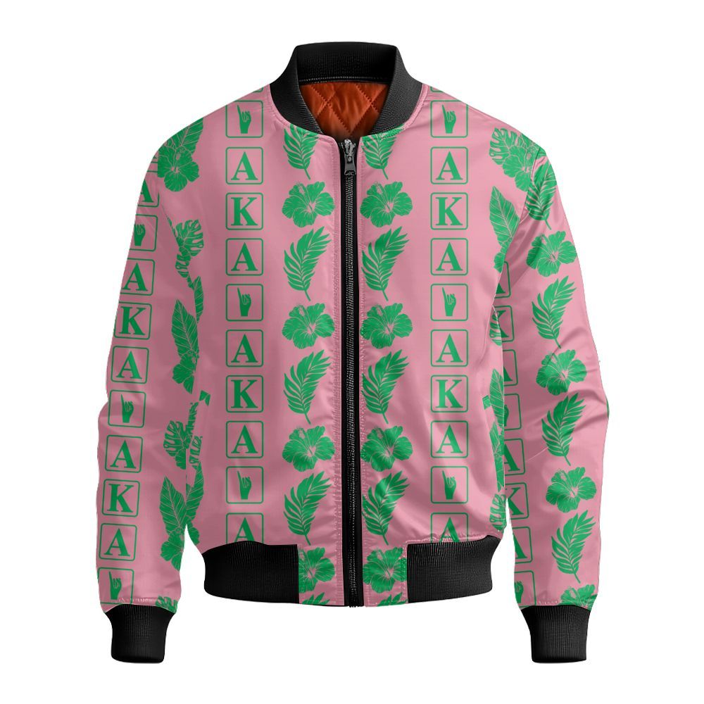 Ireishprint A.K.A Hawaii Shirt, Tropical Hawaii Shirt 1908 Sorority Bomber Jacket