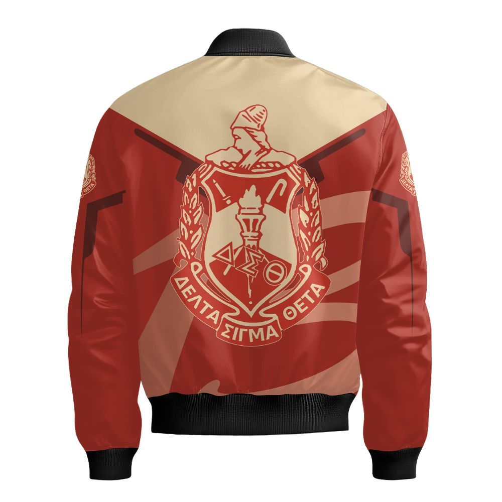 Ireishprint Delta Sigma Theta Shirt, Drinking Curve Style Shirt Delta Sigma Theta 1913 Sorority Bomber Jacket