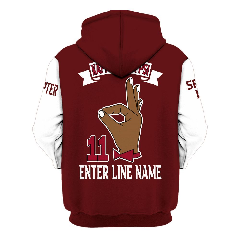 Ireishprint ΚΑΨ Custom Chapter Shirt, Personalized Hand Sign Shirt 1911 Fraternity Hoodie