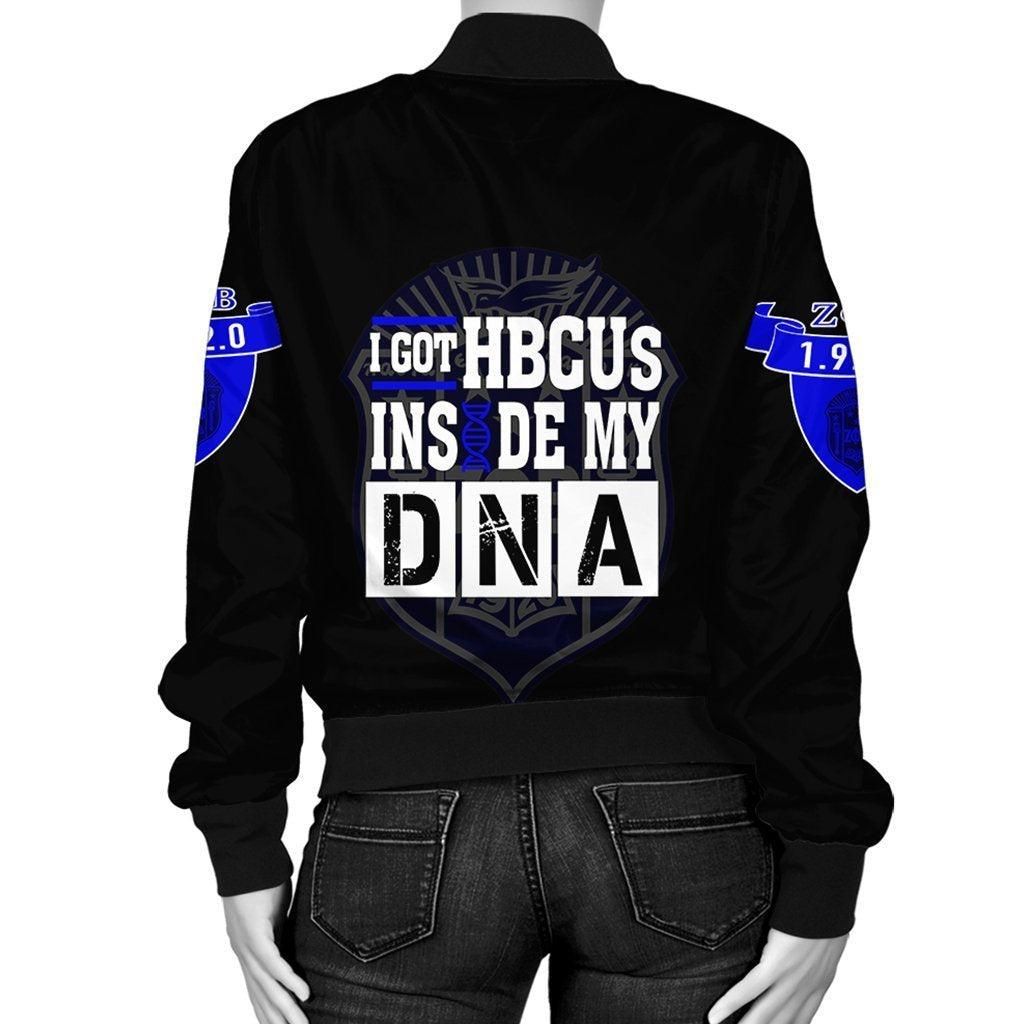 Zeta Phi Beta HBCU DNA Bomber Jacket