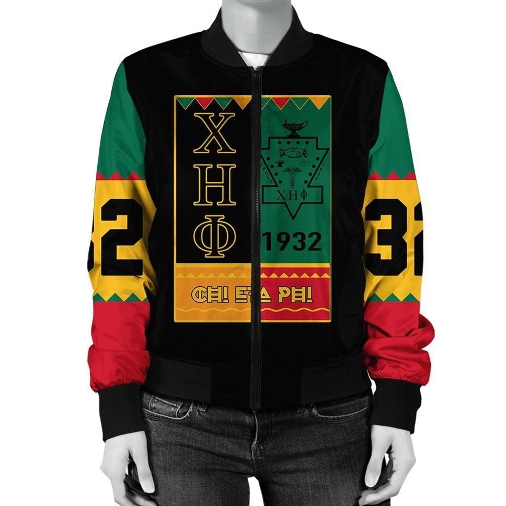 African Jacket - Chi Eta Phi Black History Month Bomber Jacket