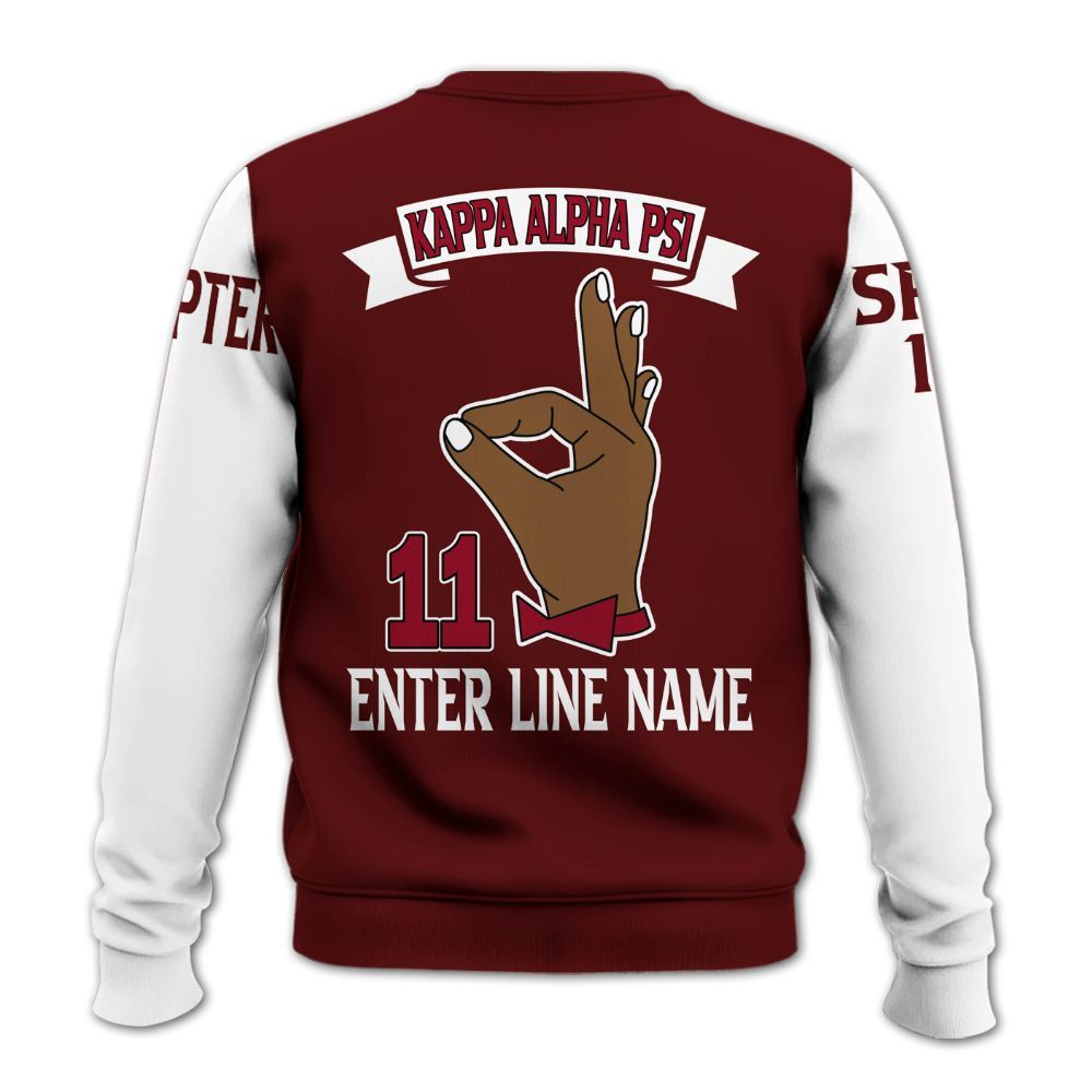Ireishprint ΚΑΨ Custom Chapter Shirt, Personalized Hand Sign Shirt 1911 Fraternity Sweatshirt