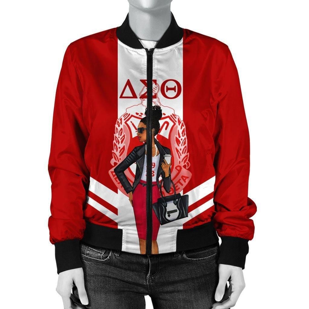 Delta Sigma Theta Modern Girl Bomber Jacket
