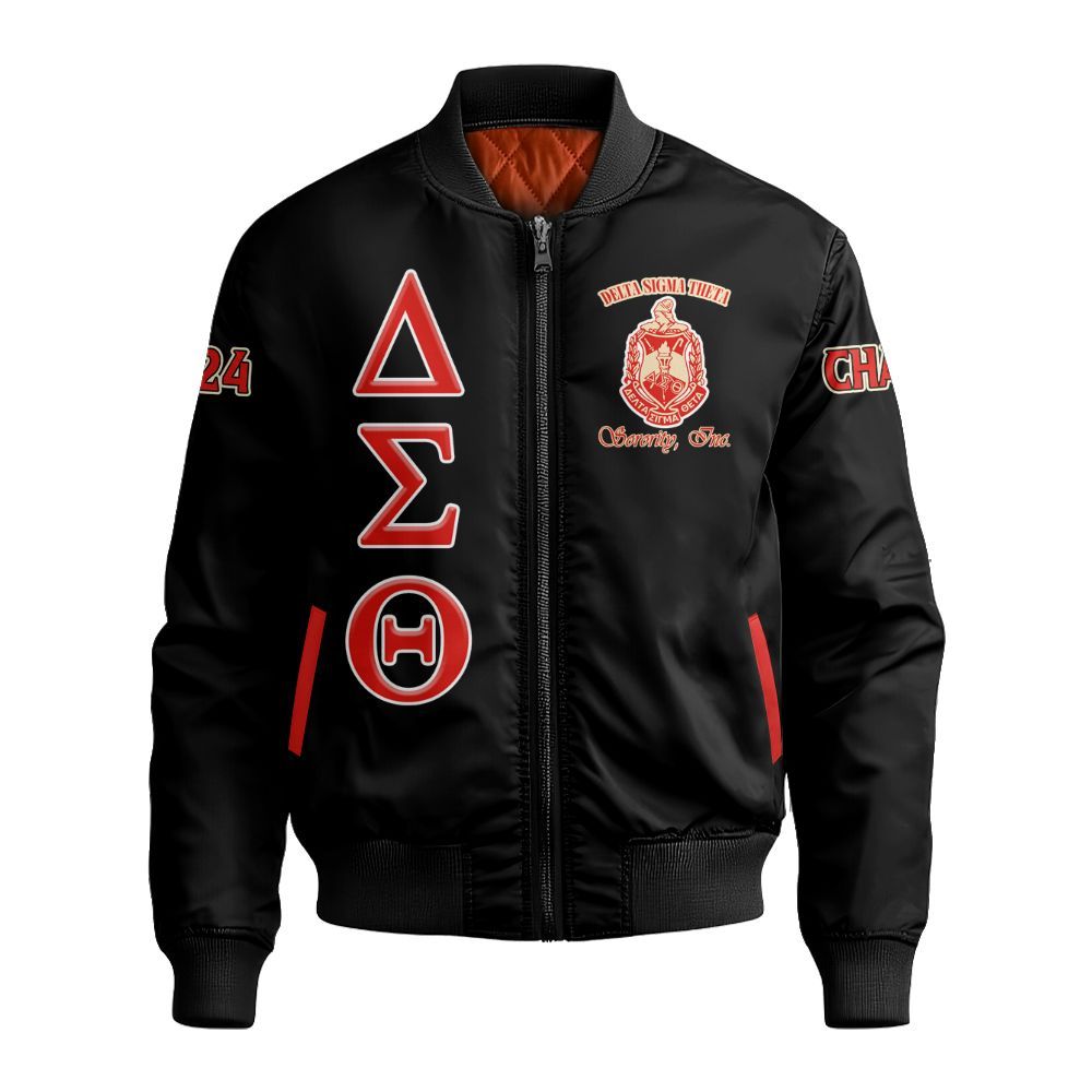 Ireishprint Delta Sigma Theta Polo Shirt, Founded 1913 Black Polo Vioet Delta Sigma Theta Sorority Bomber Jacket