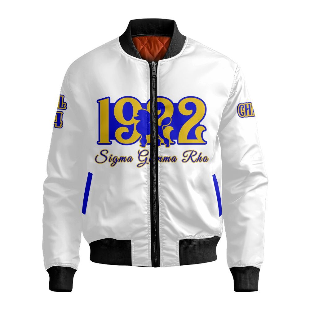 Ireishprint Sigma Gamma Rho Custom Chapter Polo Shirt, Personalized Sigma Gamma Rho Poodle Polo Shirt Sigma Gamma Rho Sorority Polo Shirt Bomber Jacket