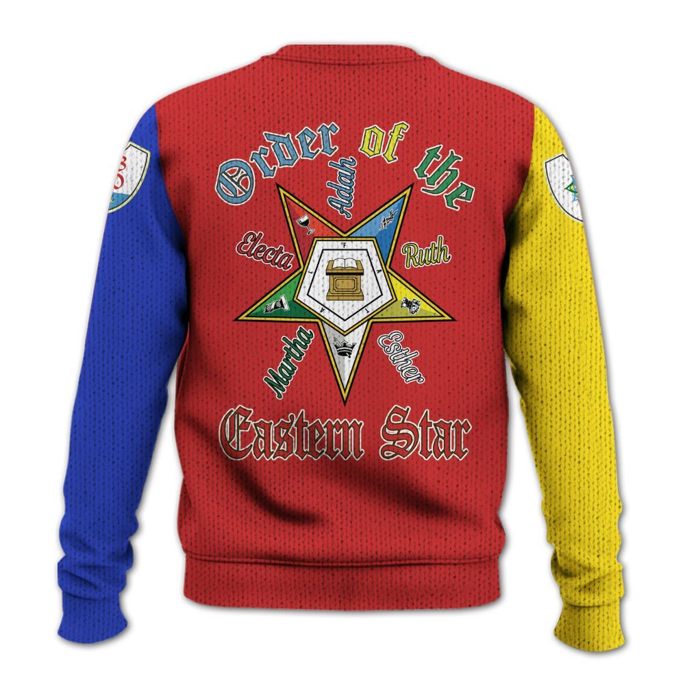 Ireishprint OES Custom Legacy Shirt, Electa Pentagon Sisters Order Of The Eastern Star OES Shirt Sorority Knitted Sweater