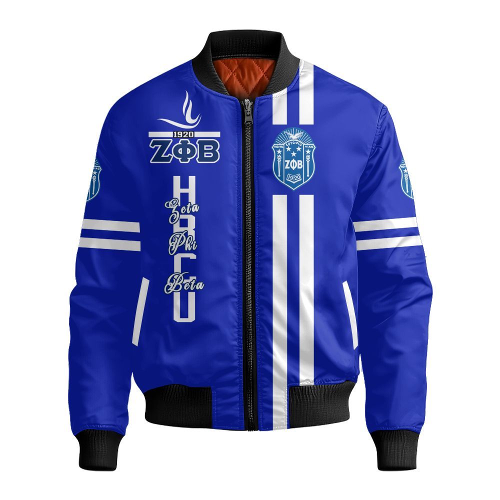 Ireishprint Zeta Phi Beta Polo Shirt, HBCU Polo Shirt Zeta Phi Beta Sorority Bomber Jacket