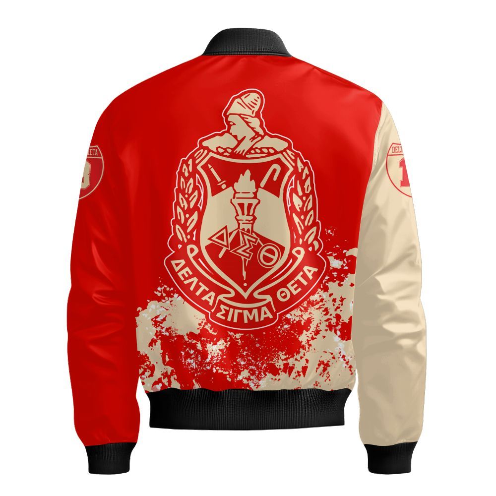 Ireishprint Delta Sigma Theta Shirt, Spaint Style Shirt Delta Sigma Theta Sorority Bomber Jacket