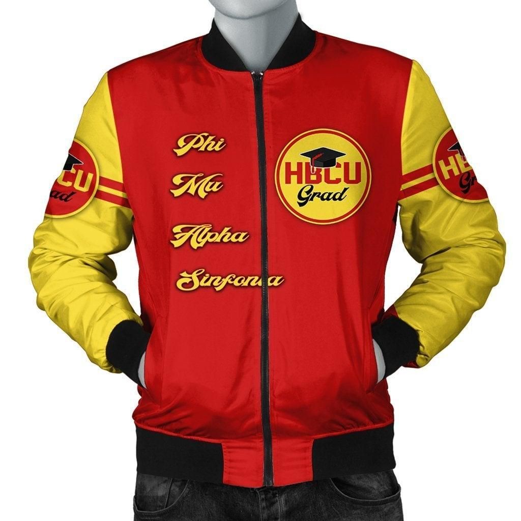 African Jacket - Phi Mu Alpha Sinfonia HBCU Grad Bomber Jacket