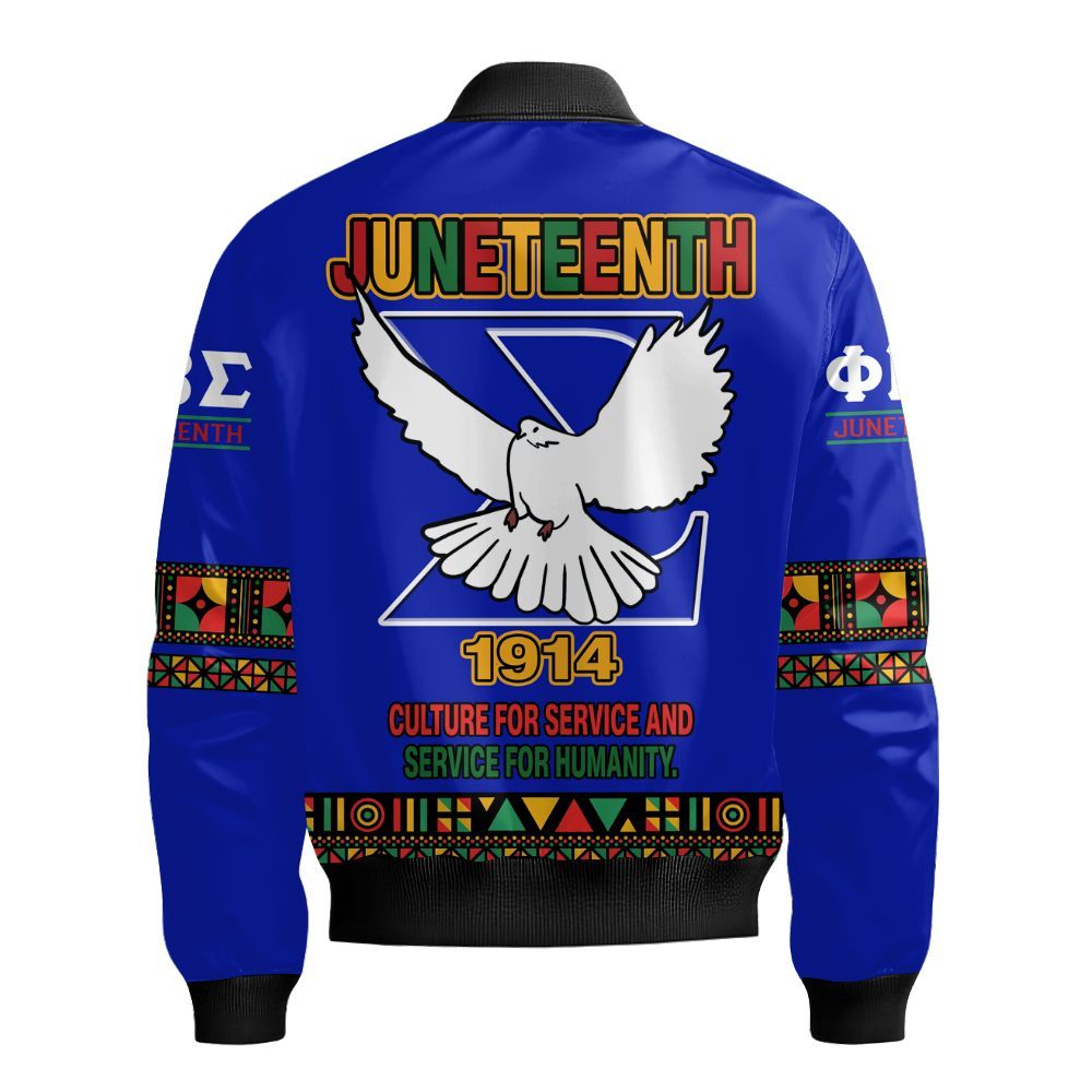 Ireishprint ΦΒΣ Shirt, Juneteenth Dove Shirt ΦΒΣ Fraternity Bomber Jacket