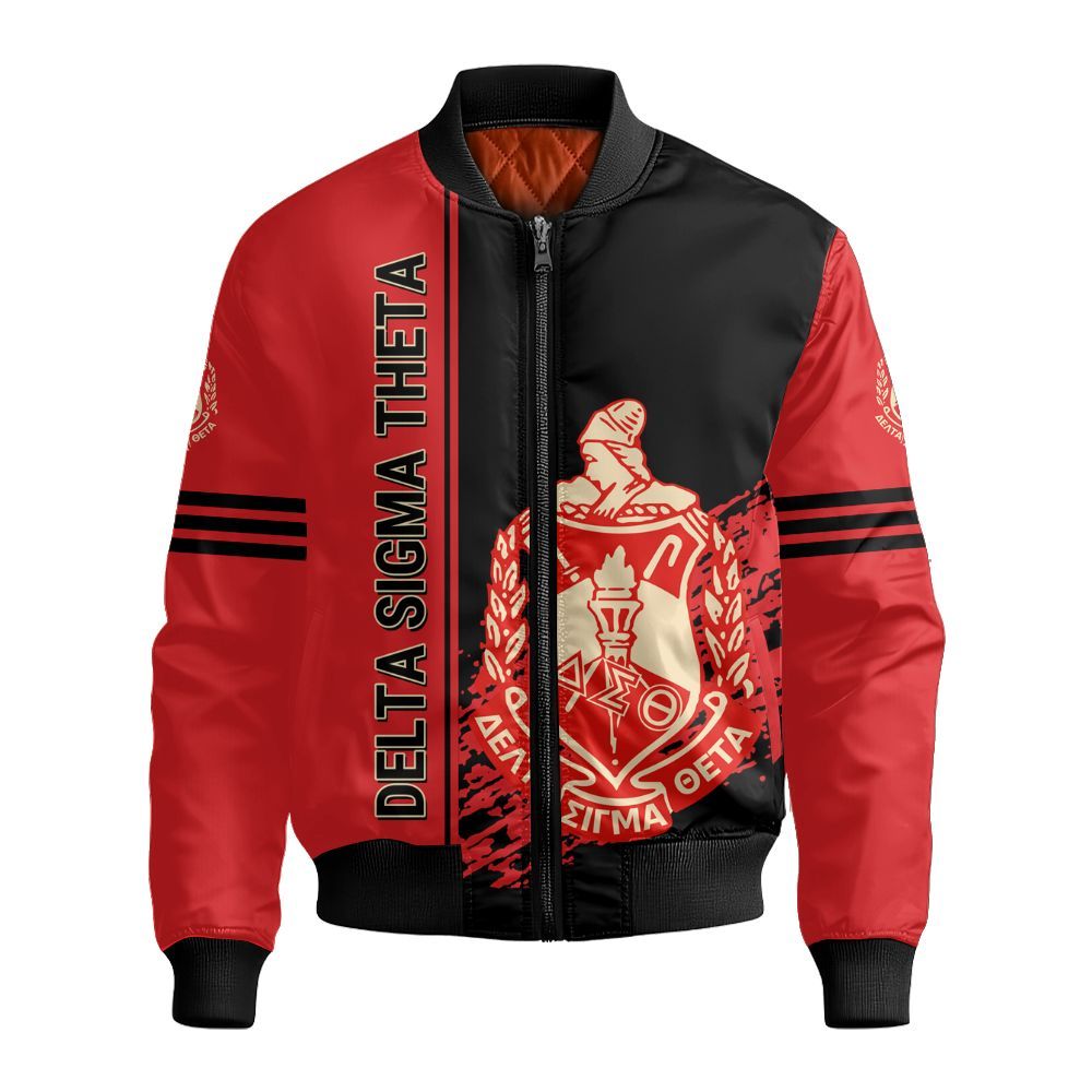 Ireishprint Delta Sigma Theta Shirt, Delta Sigma Theta Spaint Style 1913 Sisterhood Sorority Bomber Jacket