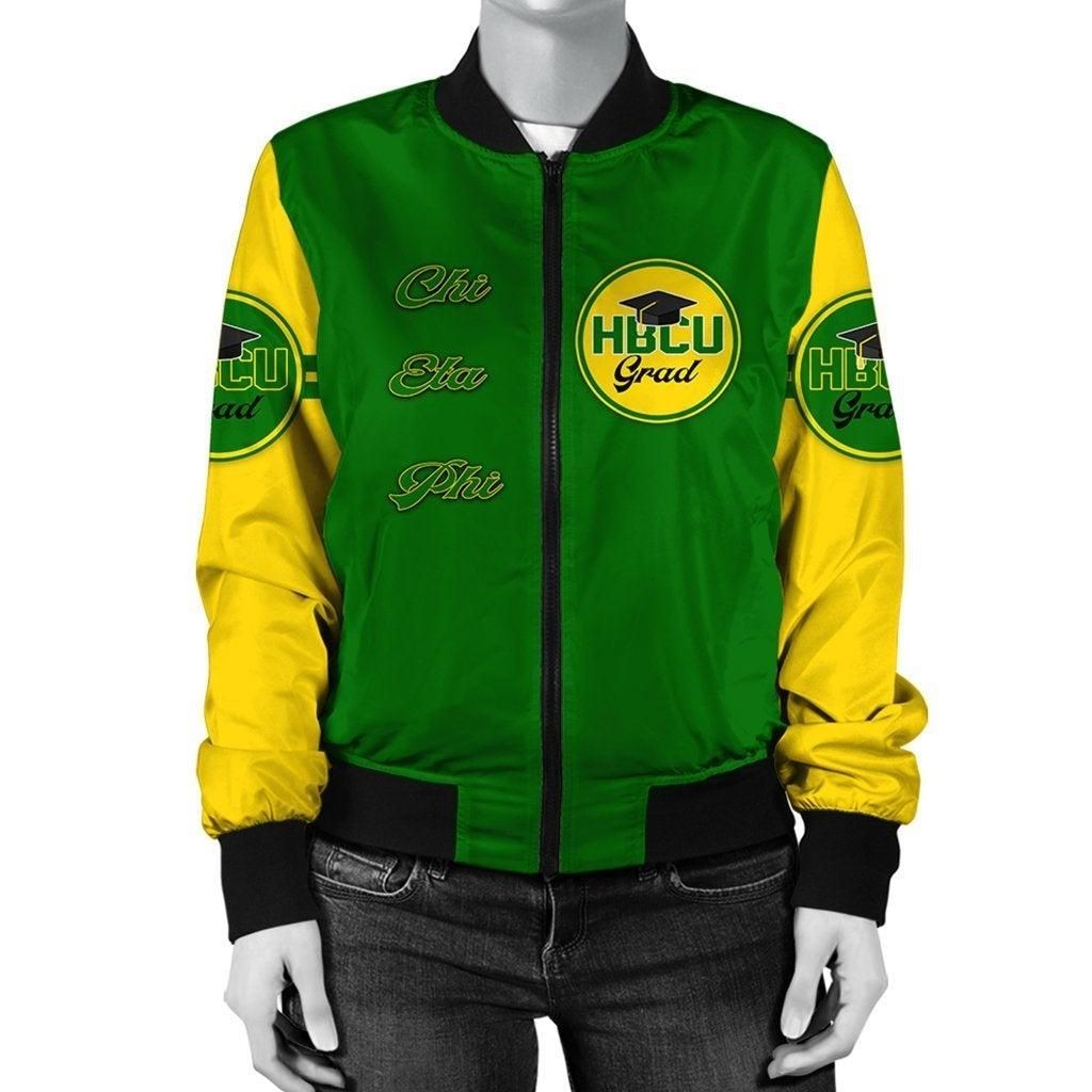 African Jacket - Chi Eta Phi HBCU Grad Bomber Jacket