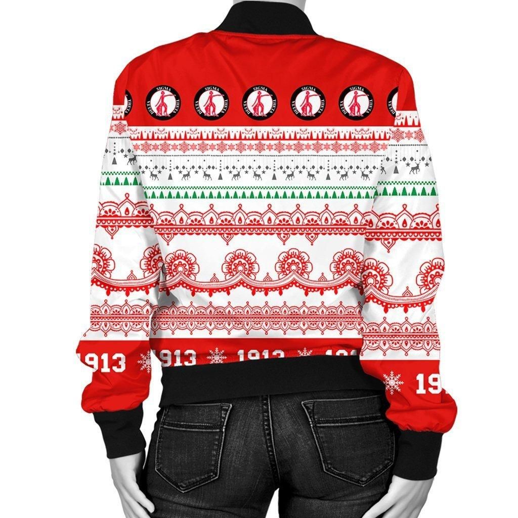 Delta Sigma Theta Xmas Establish Year Bomber Jacket