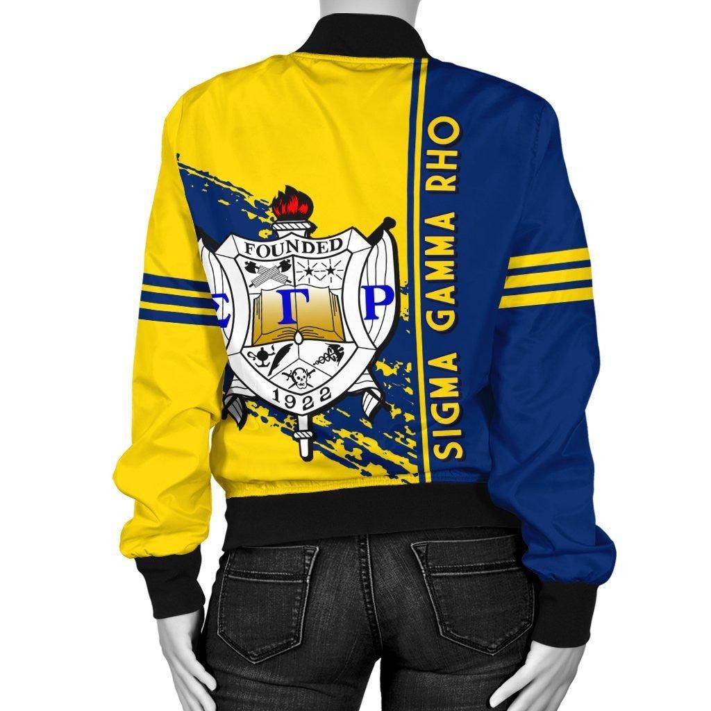Sigma Gamma Rho Bomber Jacket Quarter Style