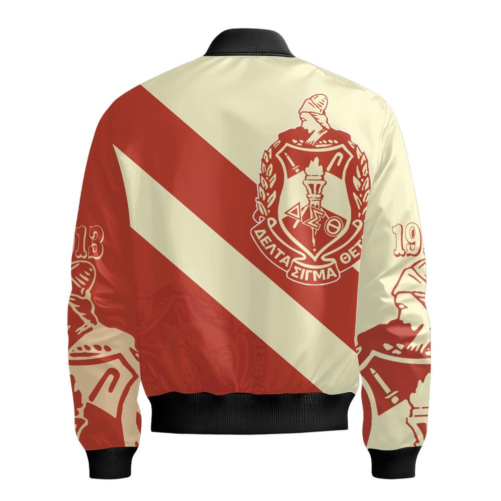 Ireishprint Delta Sigma Theta Shirt, Delta Sigma Theta Sisterhood Tech Style 1913 Sorority Bomber Jacket