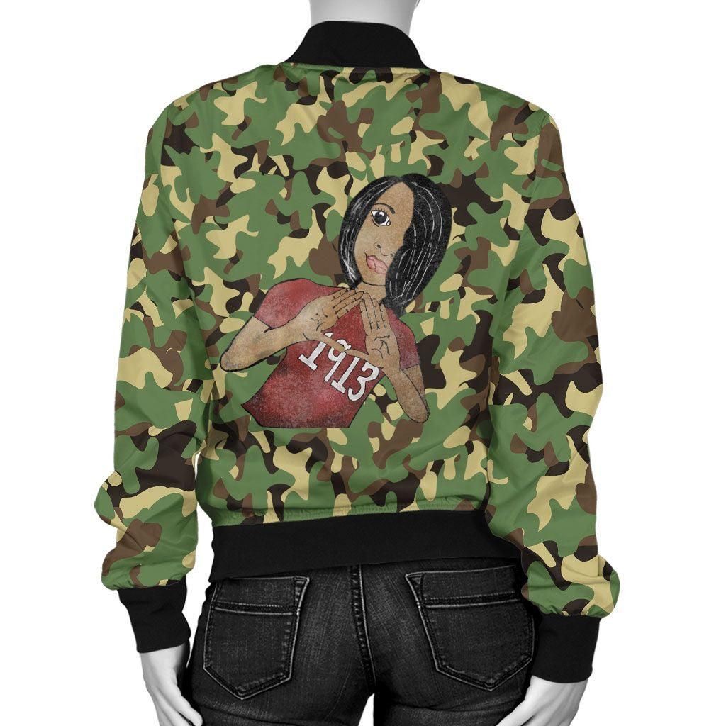 Military Delta Sigma Theta Bomber Jacket