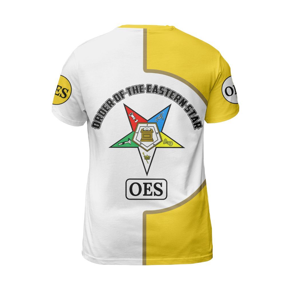 Ireishprint OES Custom Legacy Shirt, Yellow Circle Legacy Style Order Of The Eastern Star OES Shirt