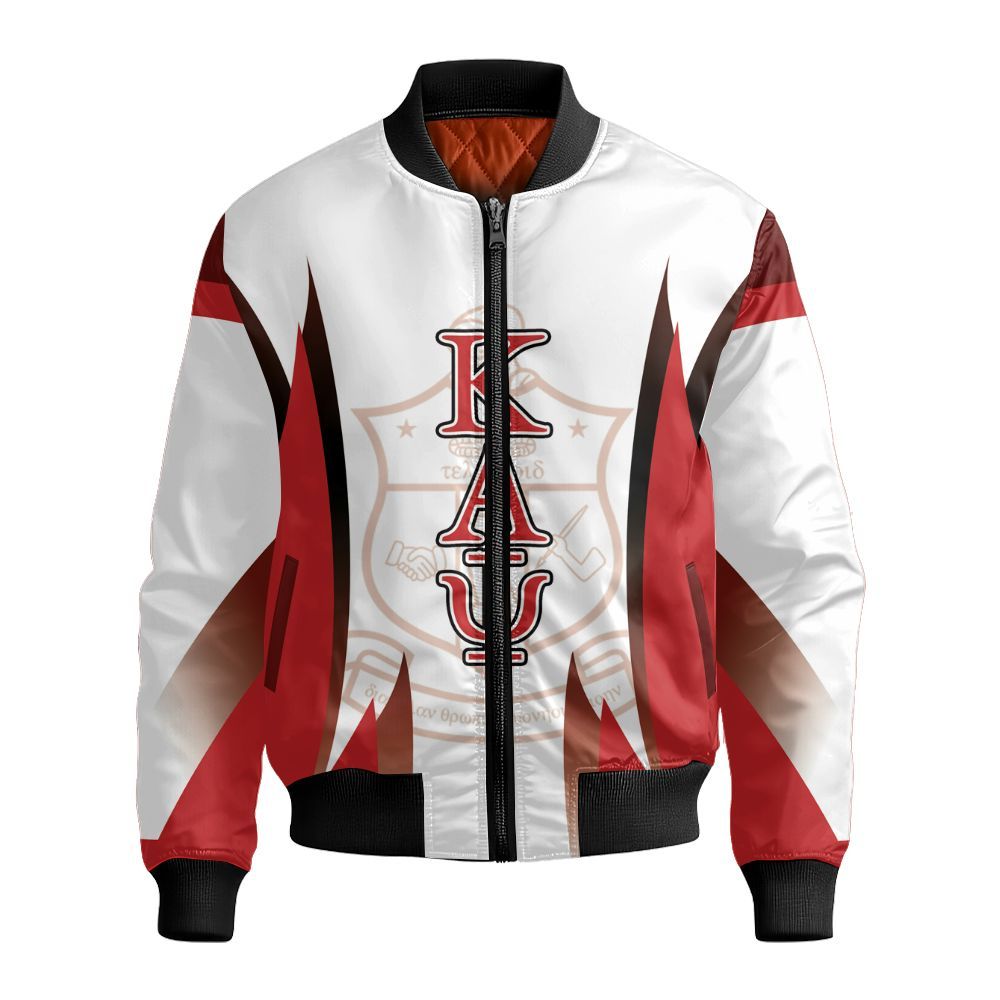 Ireishprint ΚΑΨ Polo Shirt, Krimson Style Kappa Nupe Gentlemen Polo Since 1911 Fraternity Bomber Jacket