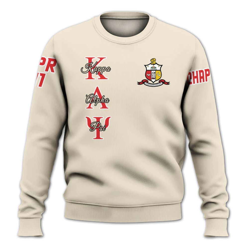 Ireishprint ΚΑΨ Custom Chapter Shirt, Personalized Cane Cream Shirt ΚΑΨ Fraternity Sweatshirt