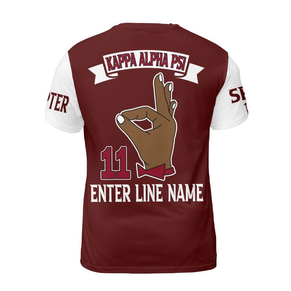 Ireishprint ΚΑΨ Custom Chapter Shirt, Personalized Hand Sign Shirt 1911 Fraternity Shirt