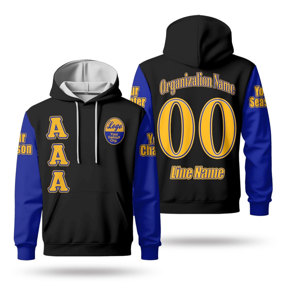 Custom Chapter Hoodie, Sigma Gamma Rho Royal Blue Sleeve Sisterhood 1922 Sorority Hoodie